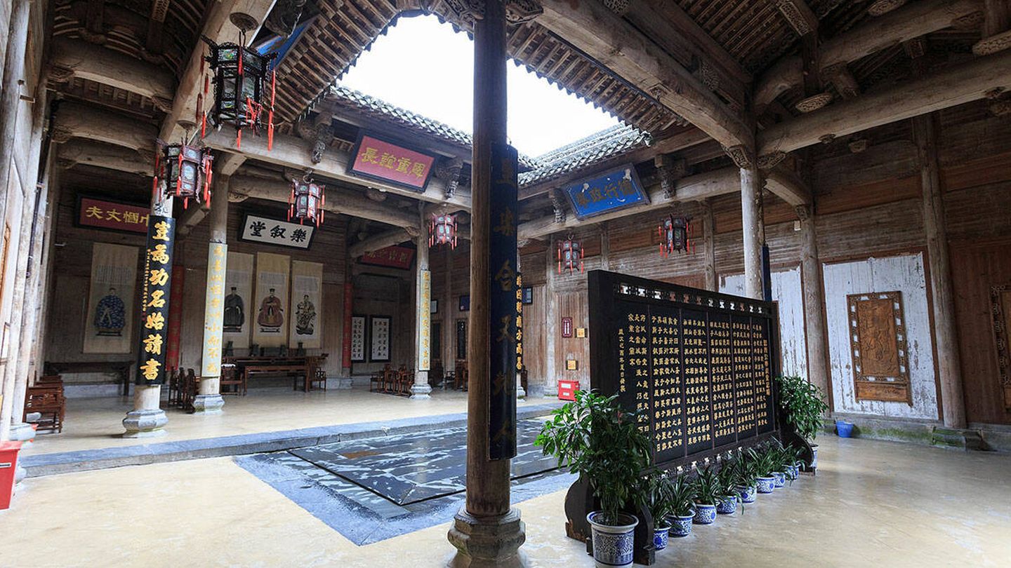 Un clásico patio de la arquitectura Hui. (Zhangzhugang, Creative Commons)