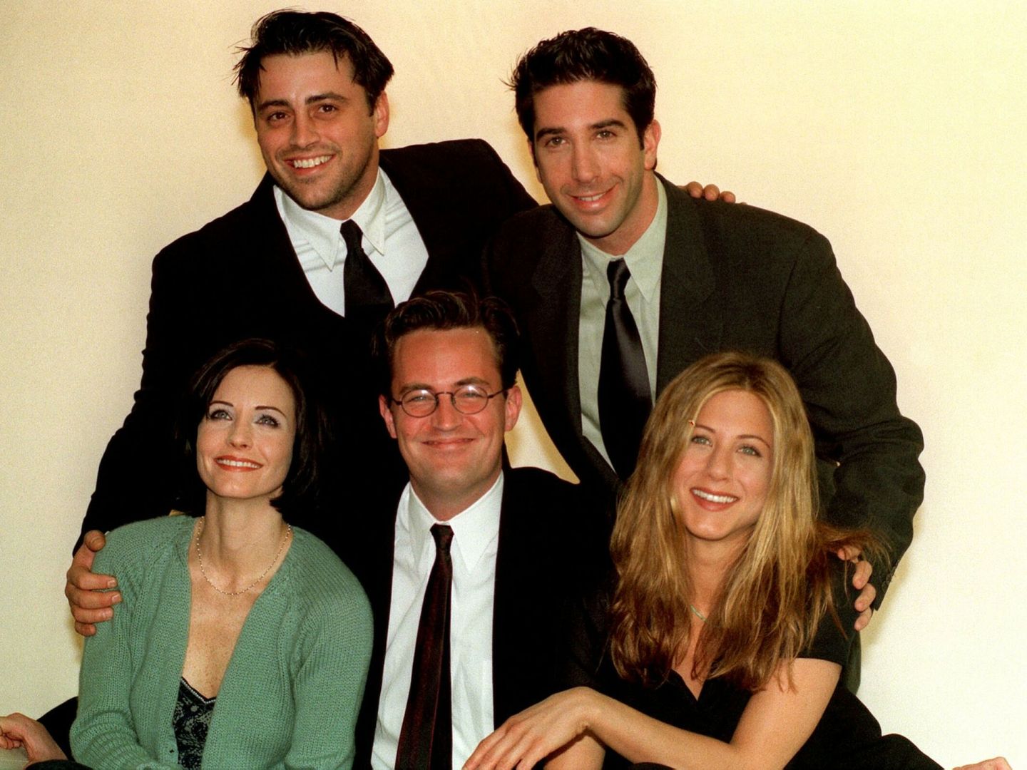Los actores de 'Friends' en 1998. (Neil Munns)