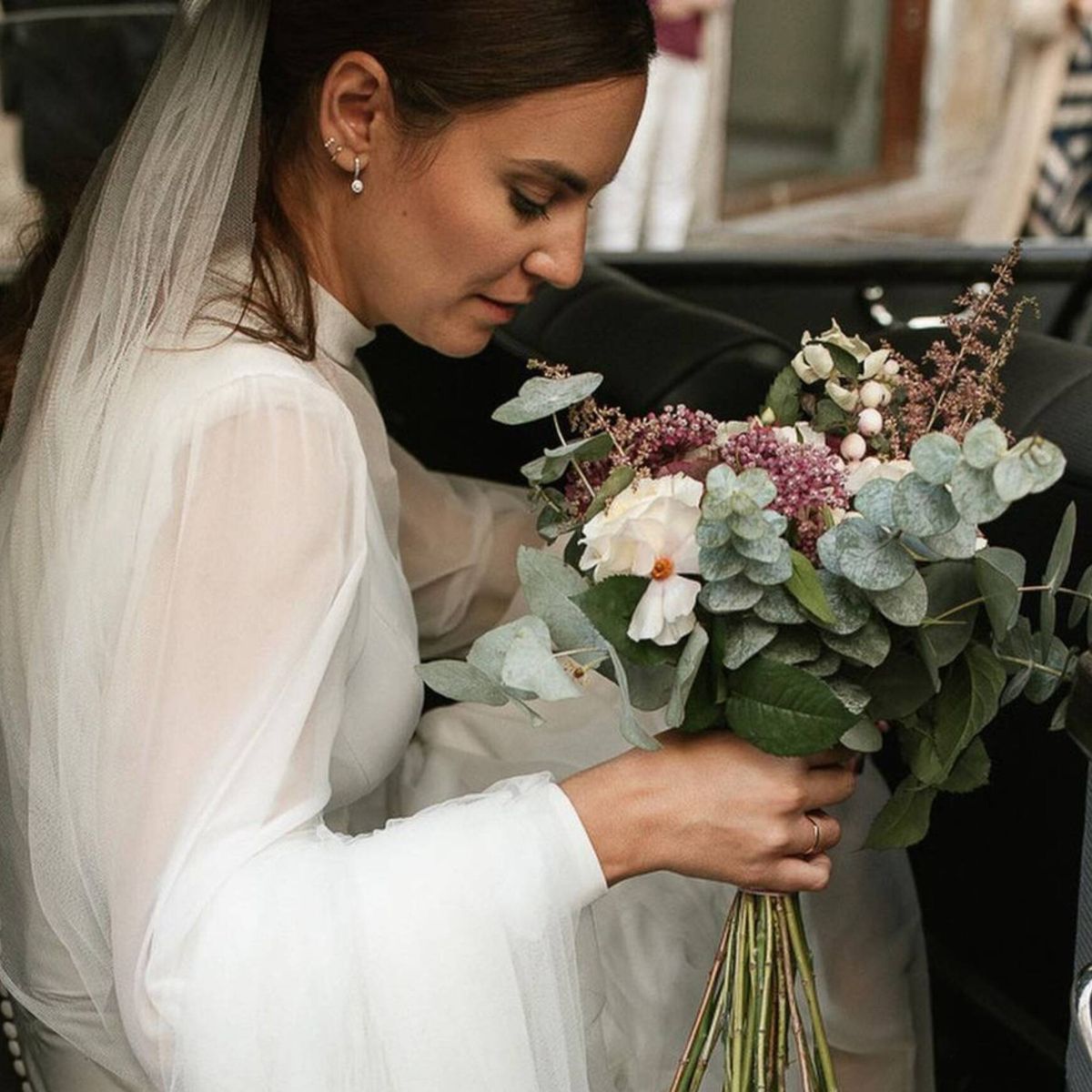Ramo de novia de flores preservadas “Aro”