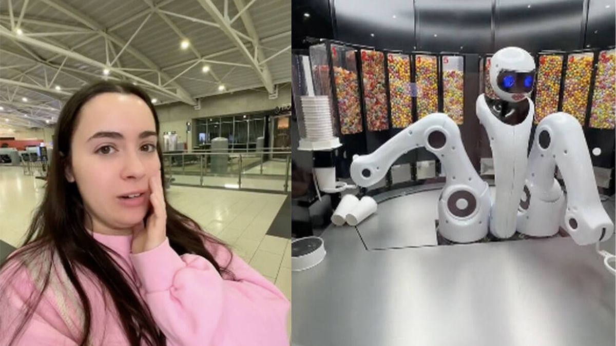 Una española encuentra en un aeropuerto un robot que vende chuches y se lleva un chasco: "Era mi única ilusión"