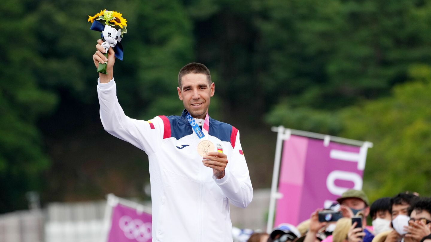 David Valero celebra su bronce en los Juegos Olímpicos. (Reuters)