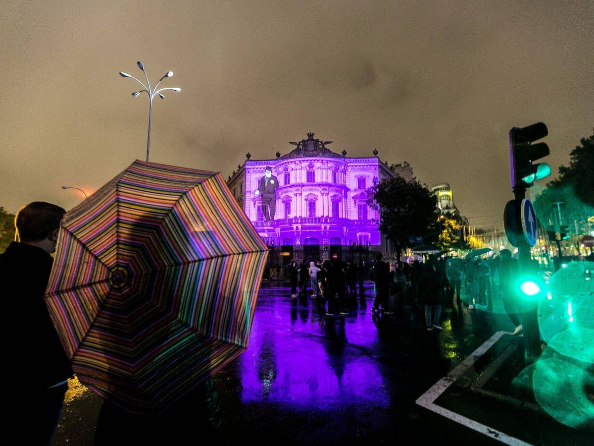 Foto: Una fotografía del Festival de la Luz en la edición de 2021. (Ayuntamiento de Madrid)