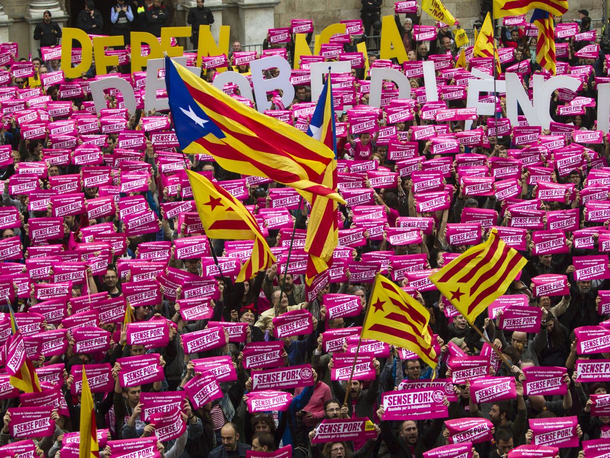 Foto: Manifestación convocada por la CUP en Barcelona. (EFE/Quique García)