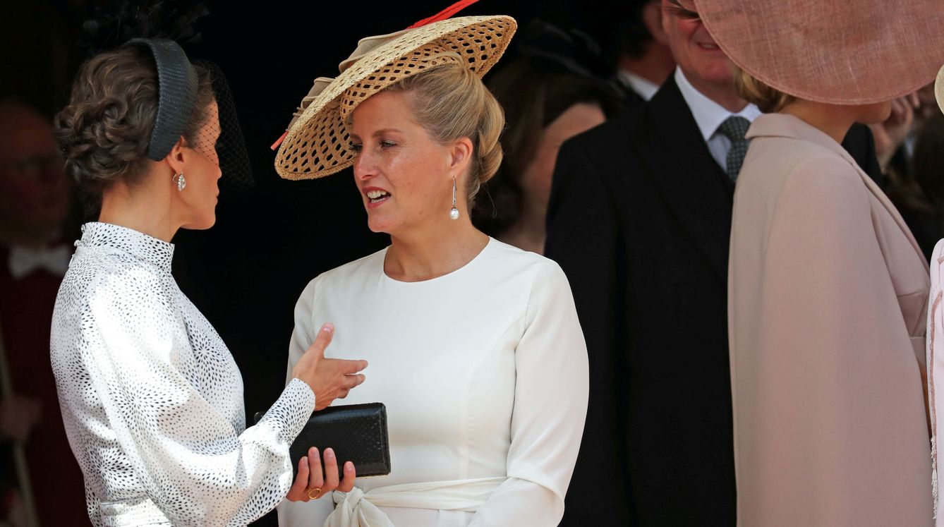Sophie, con la reina Letizia. (Reuters)