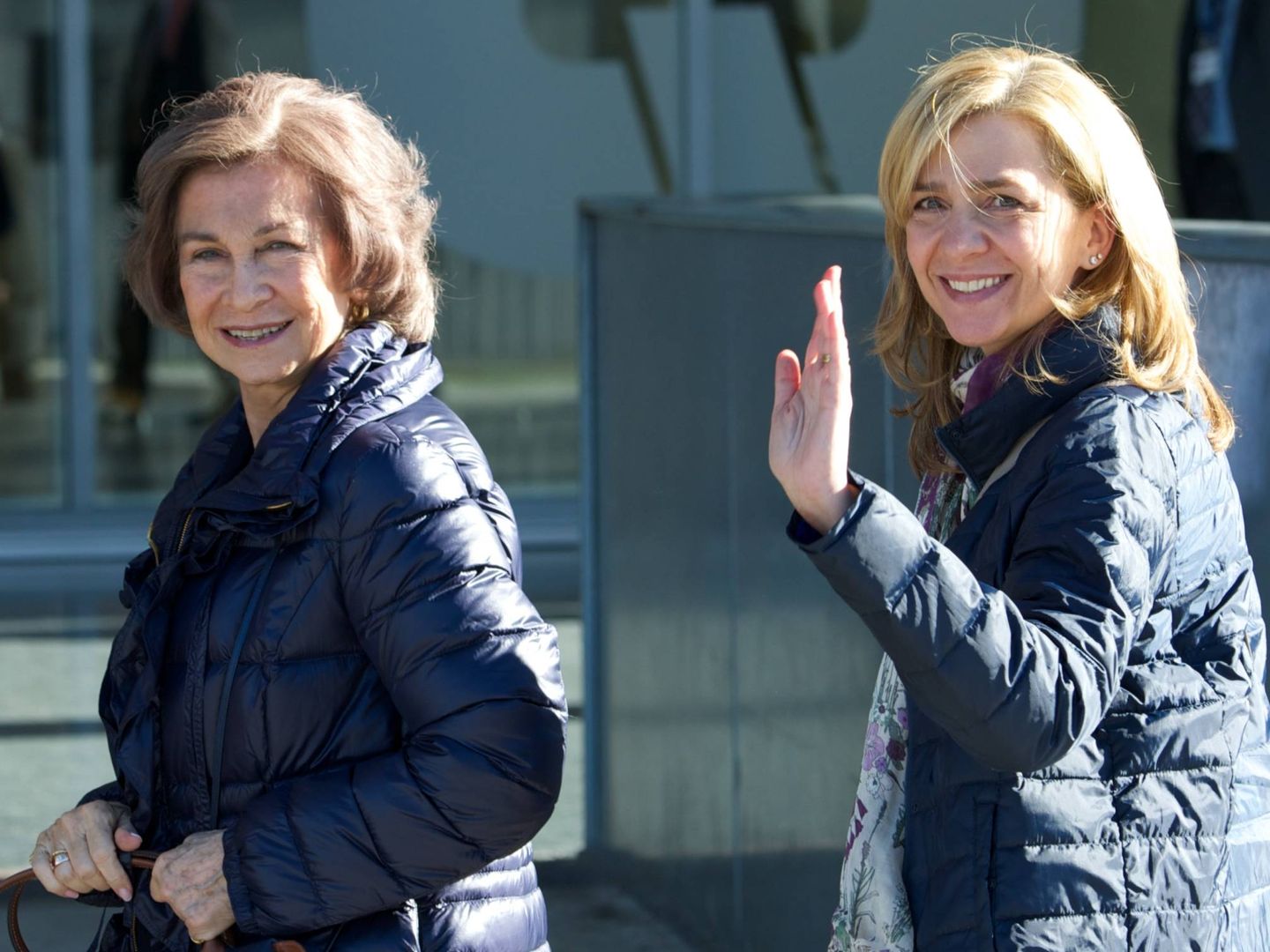 La reina Sofía junto a Cristina, que cada día se ve más integrada en Casa Real. (Getty)