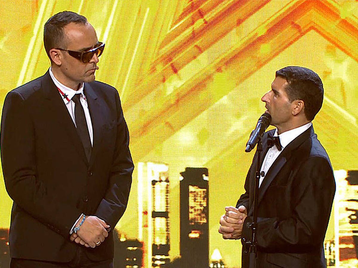 Foto: Risto y su polémico pase de oro en 'Got Talent'. (Telecinco)