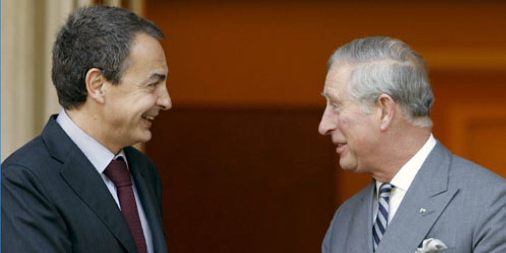 Foto: Zapatero, 'lost in translation': no habló de Gibraltar con el Príncipe Carlos