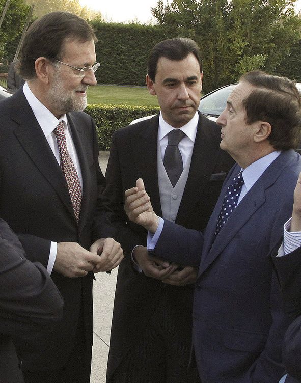 Rajoy en la boda de Martínez Maíllo. (EFE)