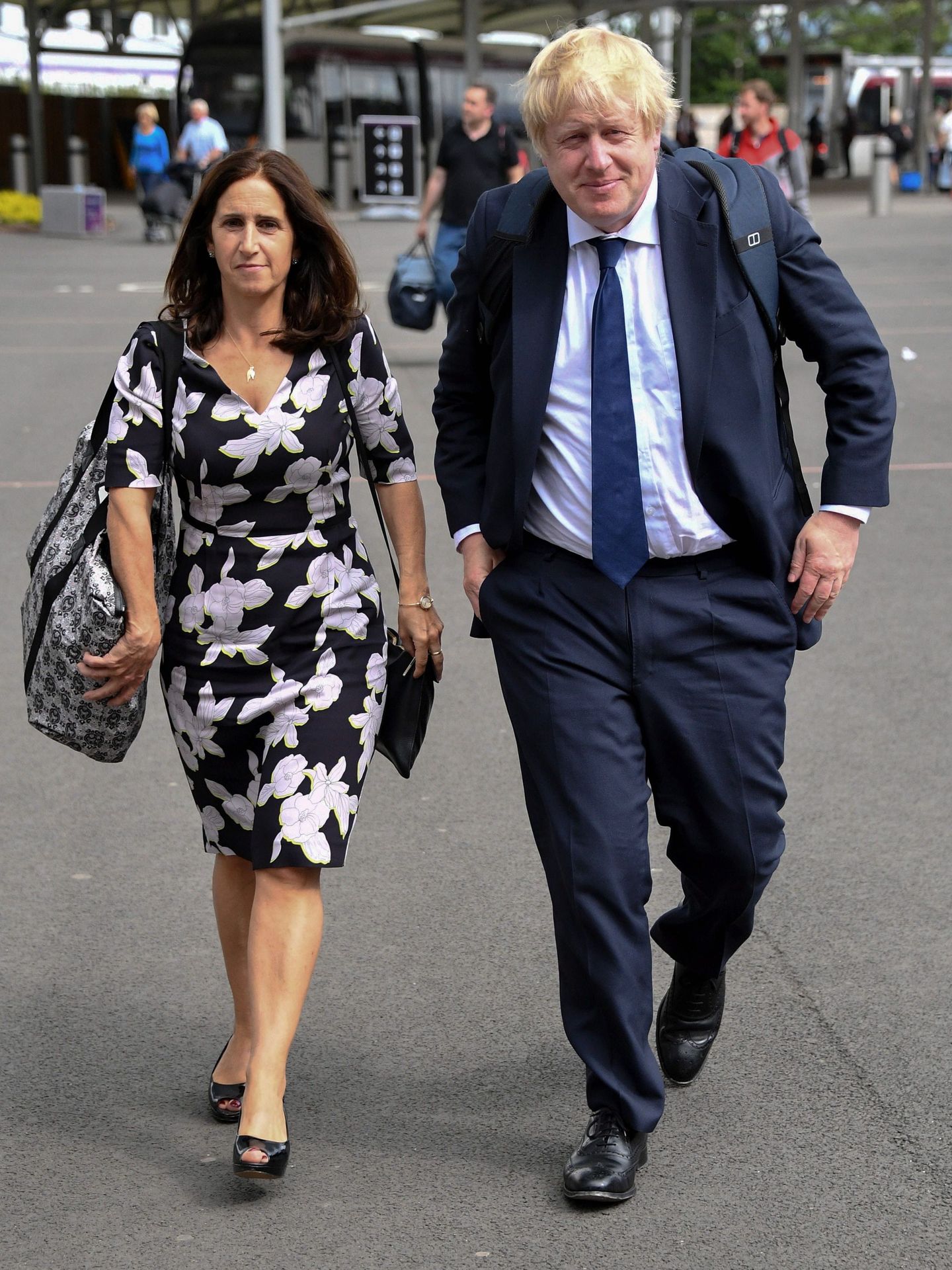 Boris Johnson y su exmujer, Marina Wheeler. (EFE)