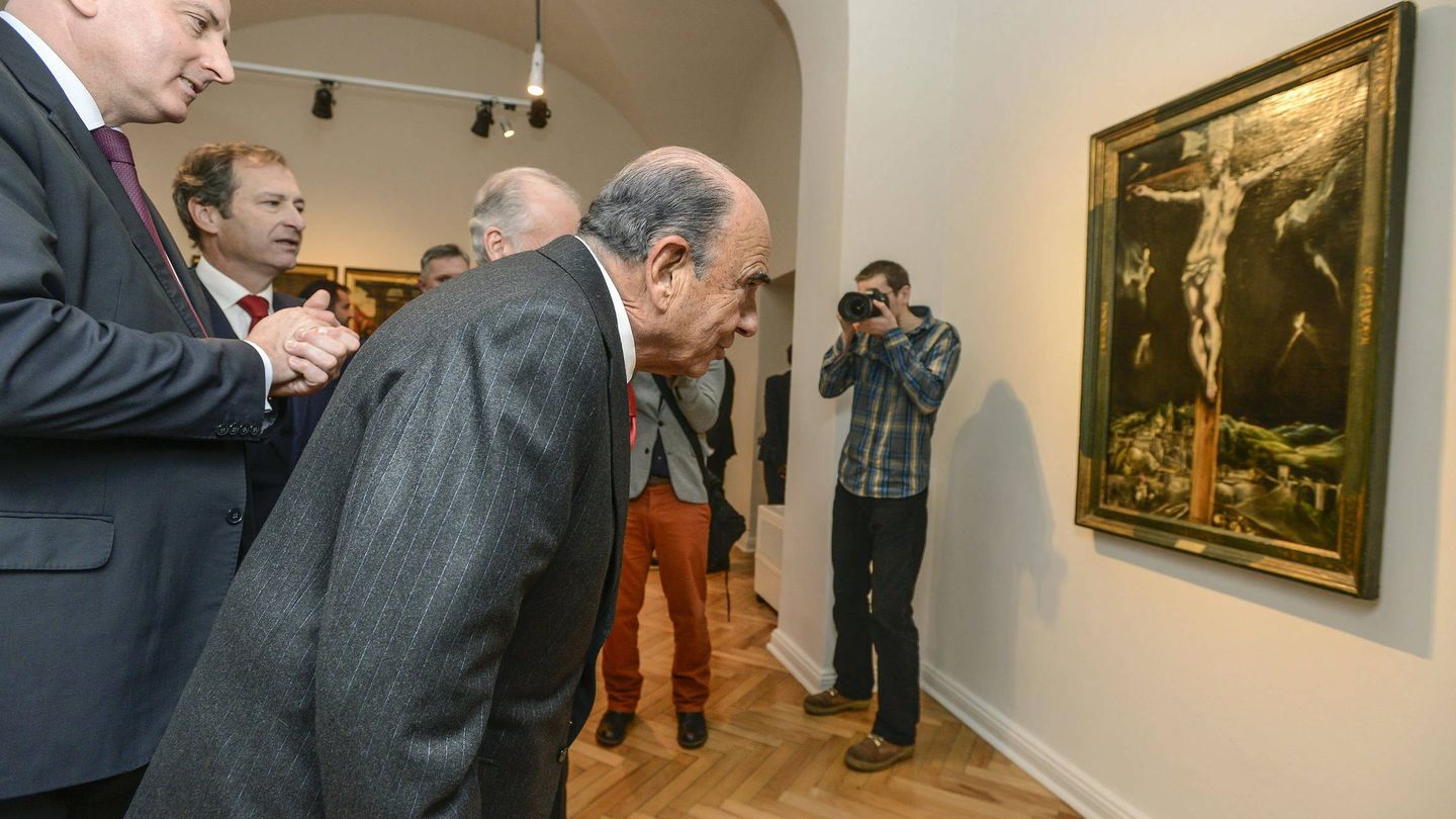 Emilio Botín en una exposición (EFE)