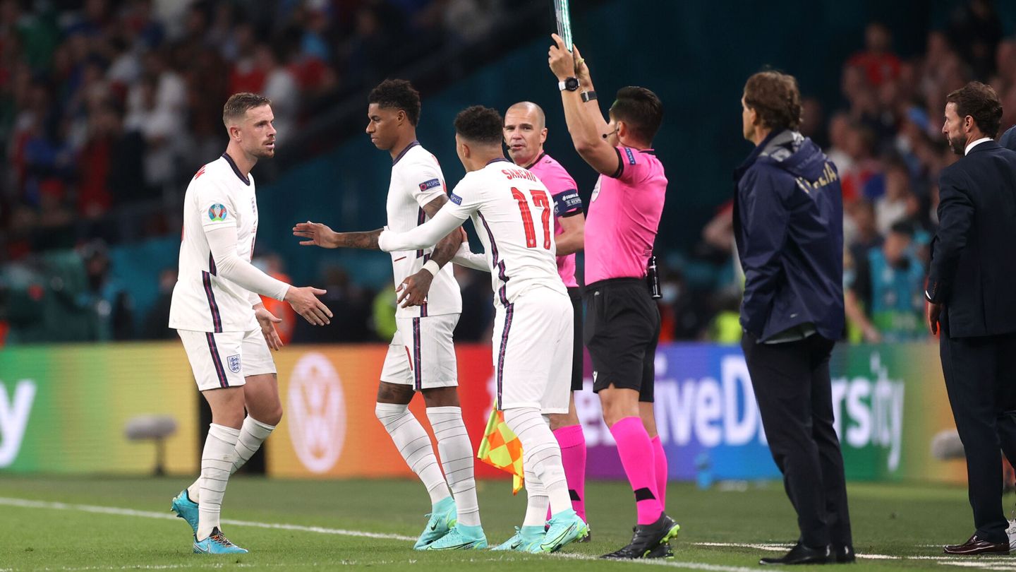 Inglaterra perdió la final de la Eurocopa por 'culpa' de tres suplentes. (Reuters/Carl Recine)