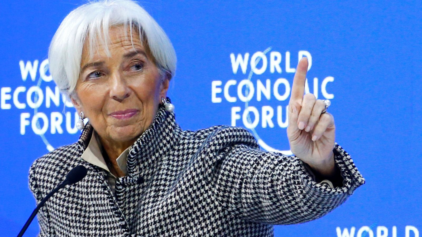 Foto: Christine Lagarde en el Foro de Davos de 2019. (Reuters)
