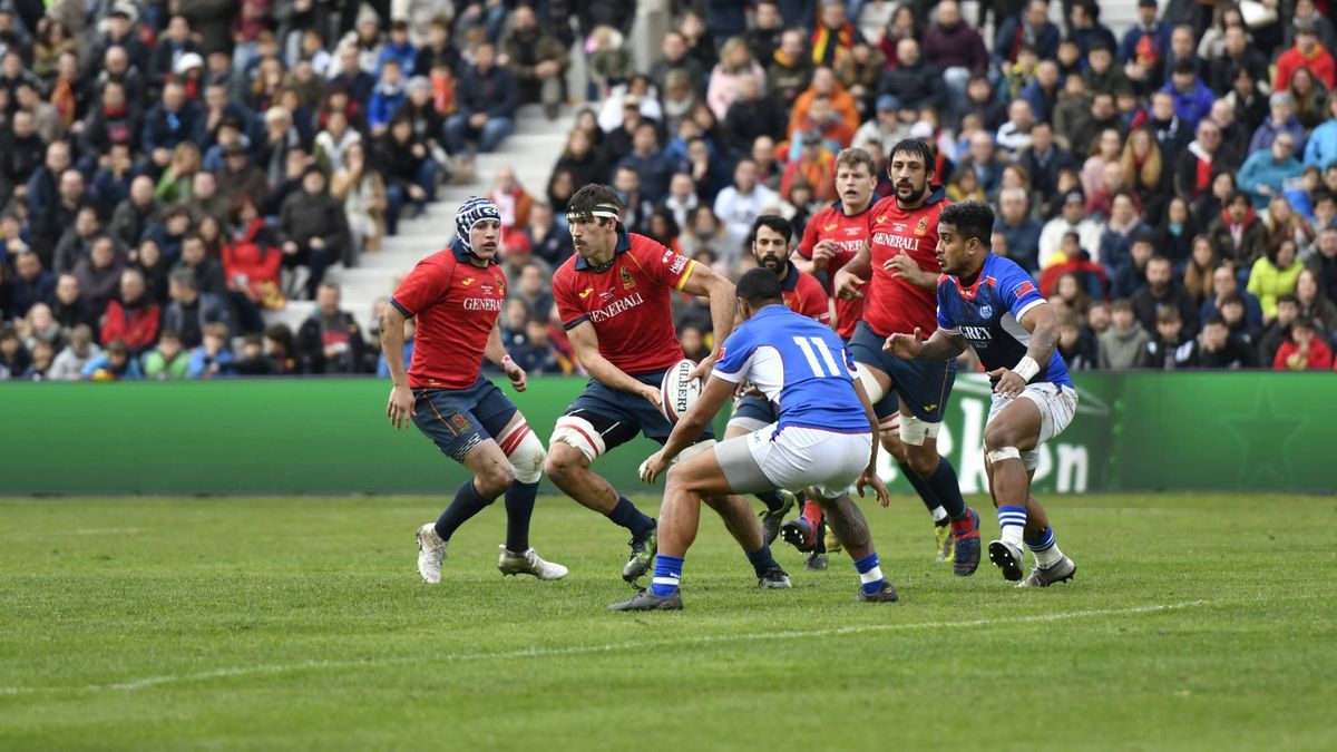 La contundencia de Samoa tumba a España (cinco lesionados) y alivia a World Rugby