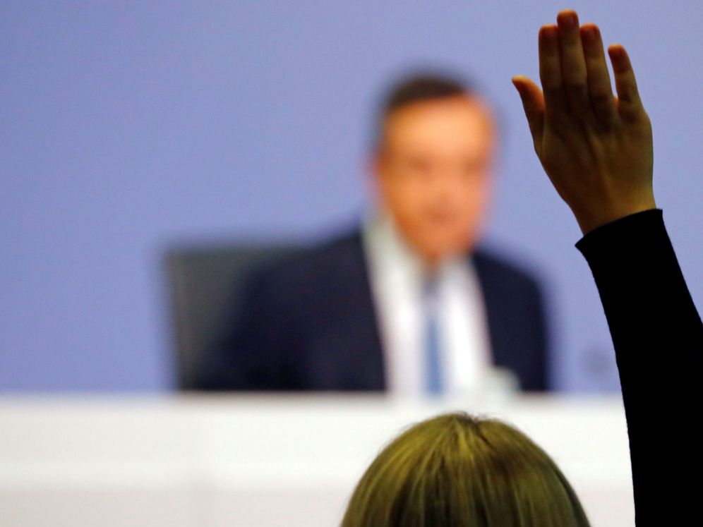 Foto: Draghi durante una rueda de prensa. (Reuters)