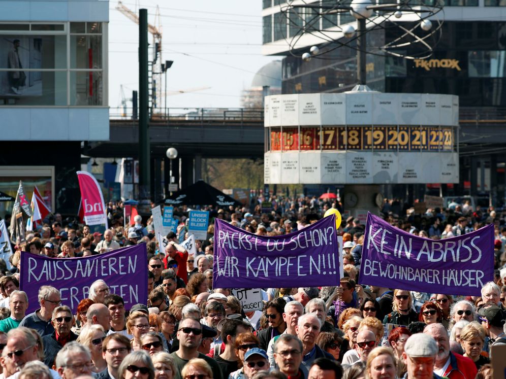 Foto: Protesta en abril de este año contra la subida de los alquileres en Berlín. (Reuters)