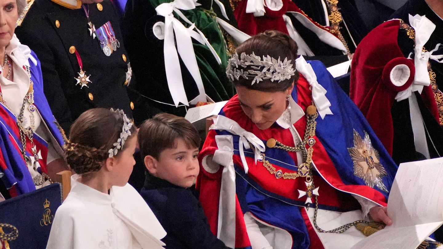 La princesa de Gales, en la abadía de Westminster durante la coronación. (Reuters)