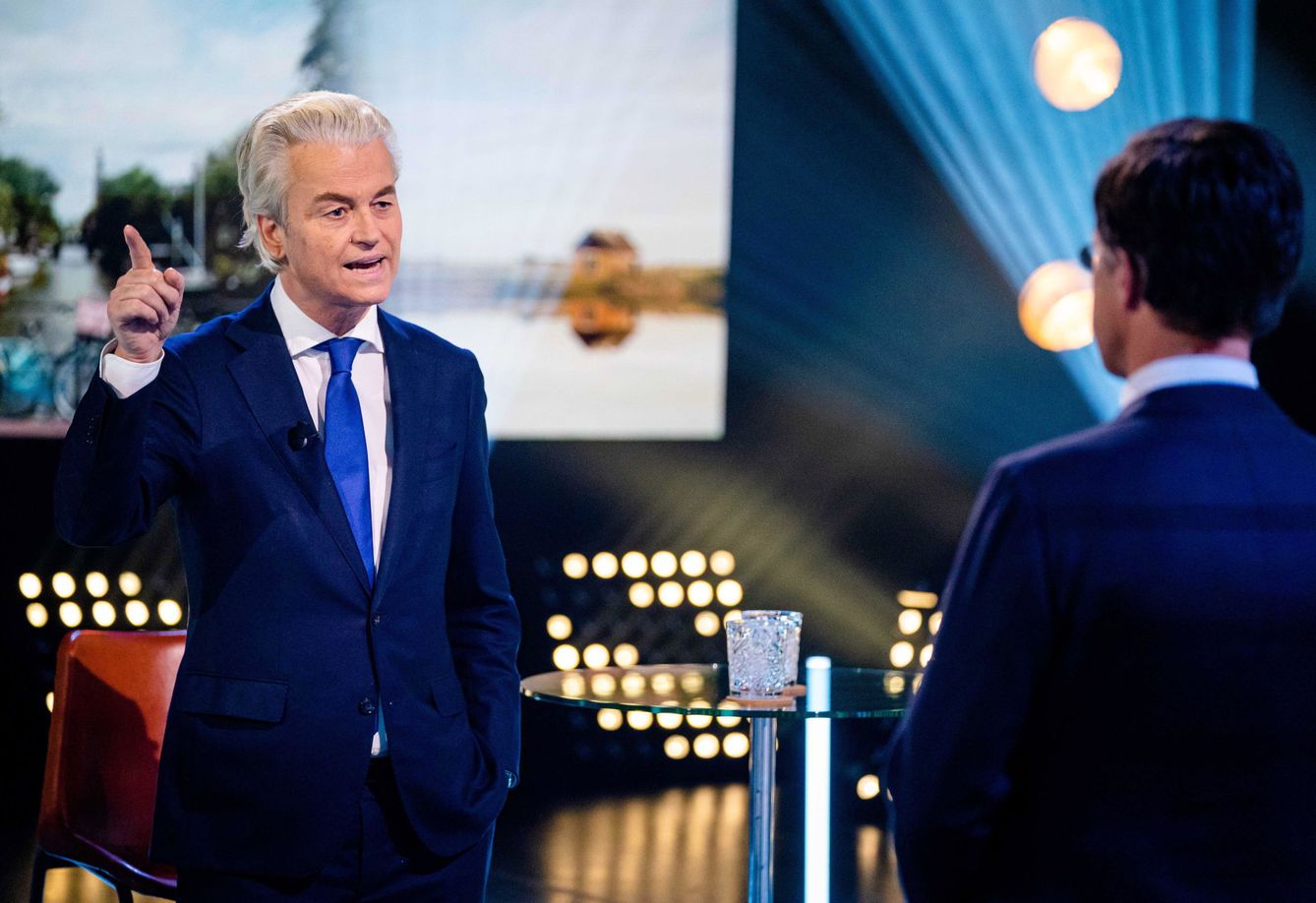 Geert Wilders junto a Mark Rutte. (EFE)