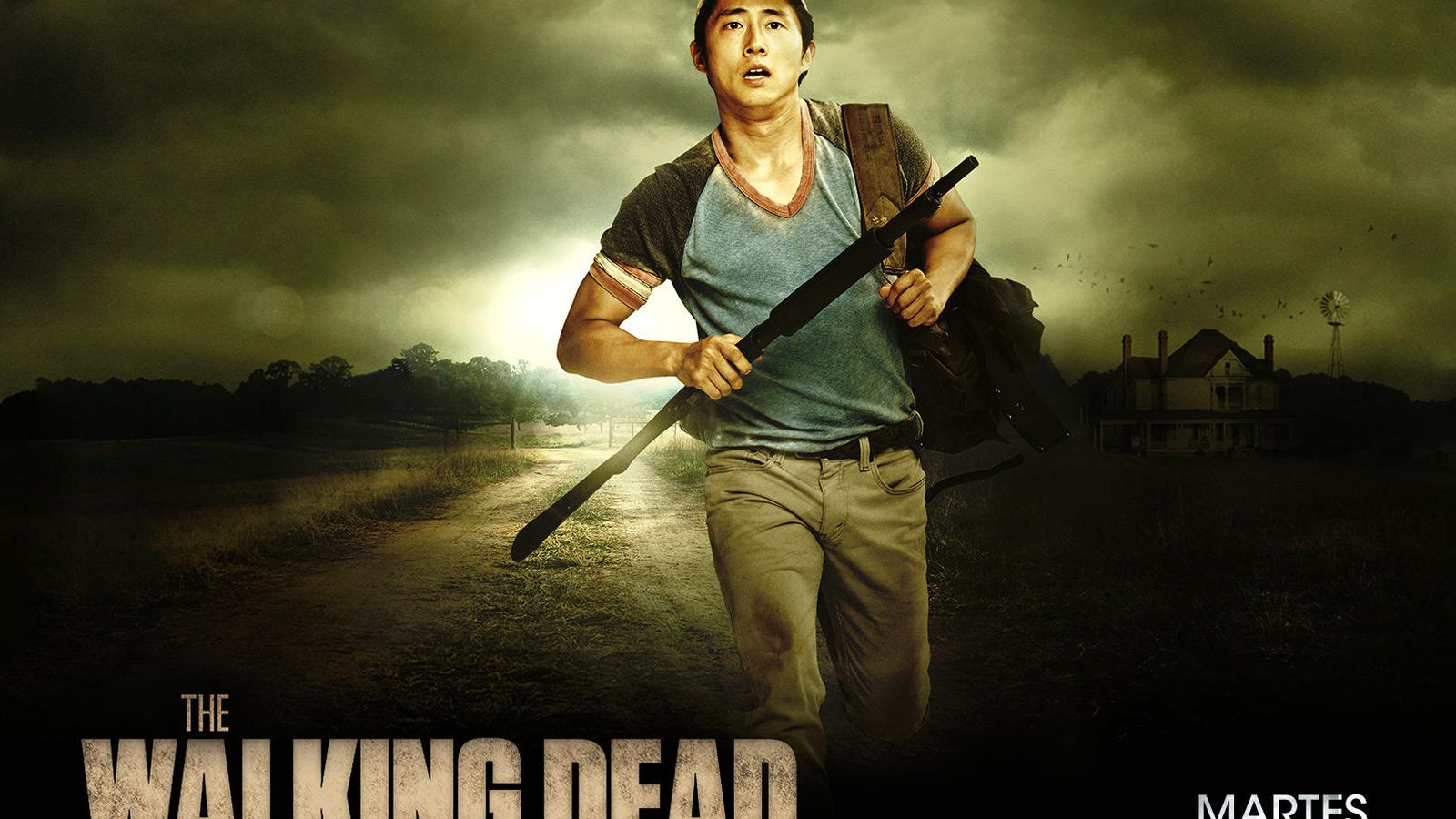 Foto: Glenn en un cartel promocional de The Walking Dead