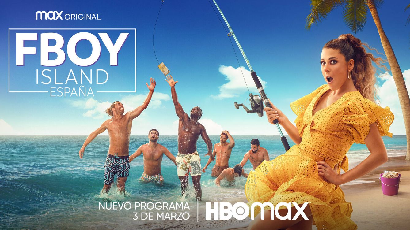 Foto: Cartel de 'Fboy island España'. (HBO Max)