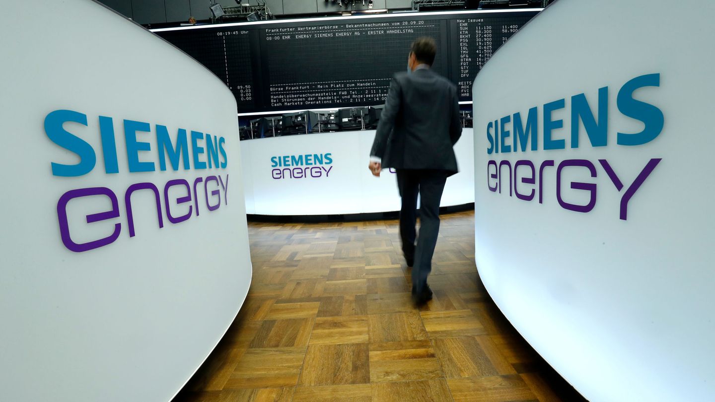 Logos de Siemens en la bolsa de Fráncfort. (Reuters)