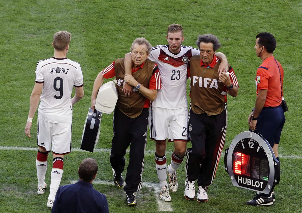 Foto: El alemán Kramer, durante la final del Mundial de Brasil (AP)