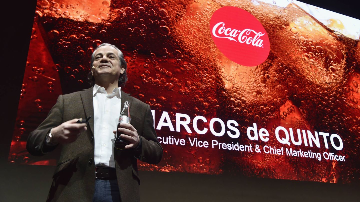 Marcos de Quinto, en una rueda de prensa de Coca-Cola. (Getty)