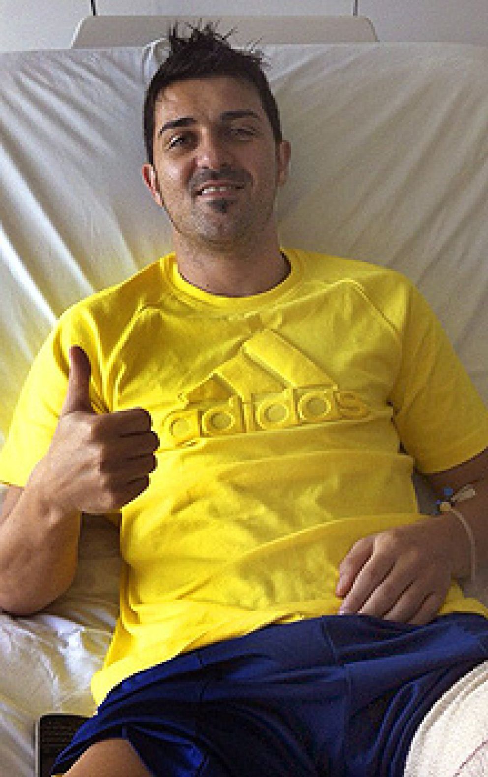 Foto: David Villa, "muy optimista" por poder llegar a tiempo de disputar la Eurocopa