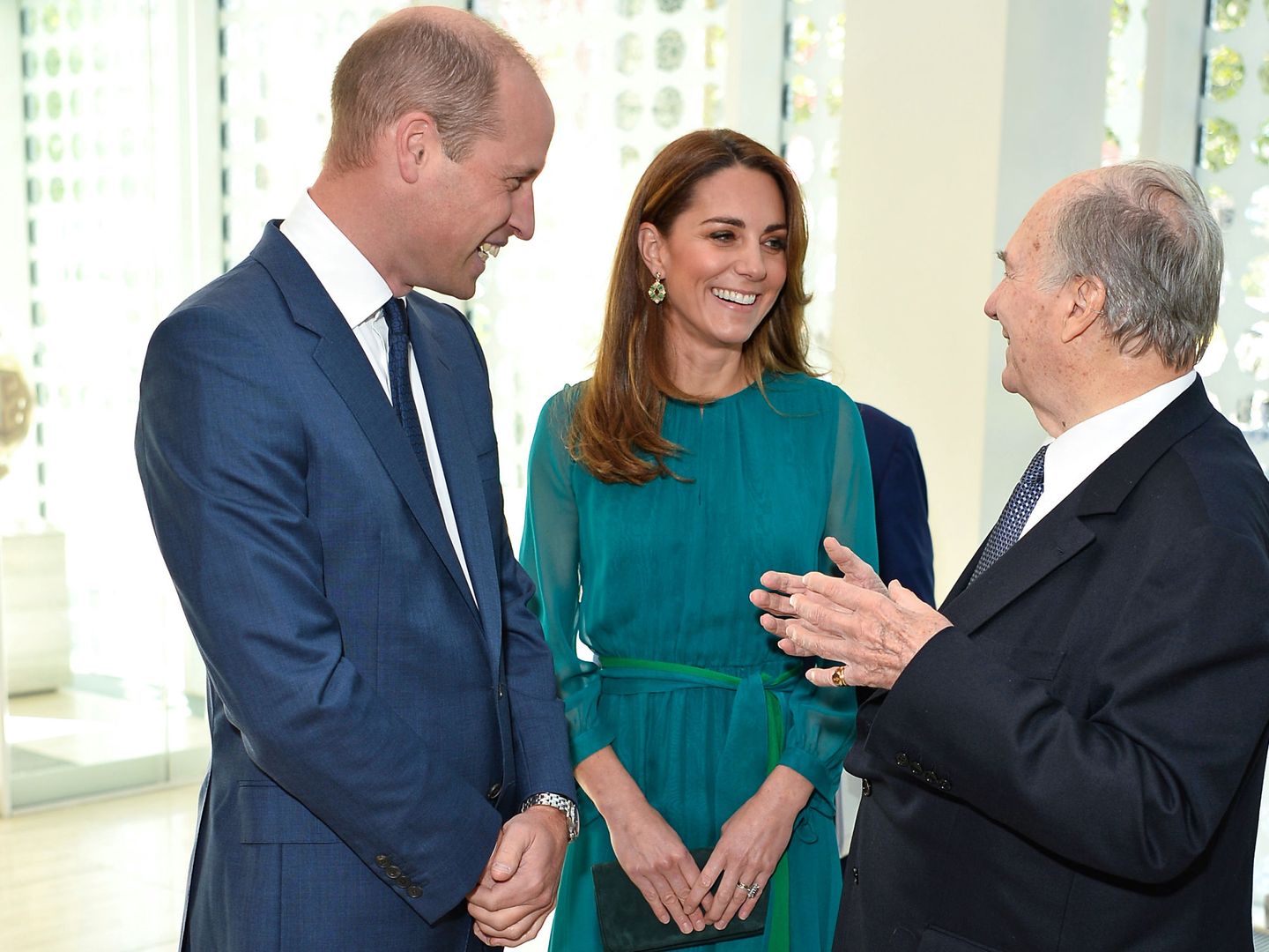 El príncipe Guillermo y Kate Middleton, en el Centro Aga Khan de Londres. (Reuters)