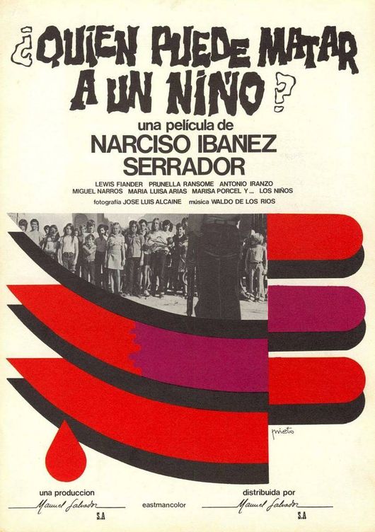 Cartel de '¿Quién puede matar a un niño?'. Narciso Ibáñez Serrador. 1976.
