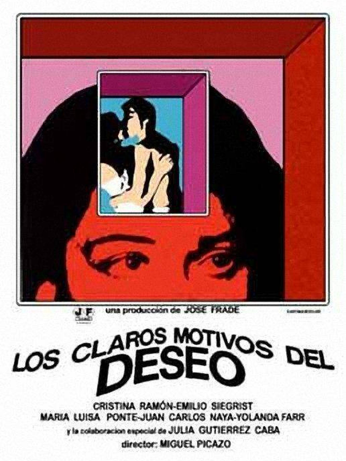 Cartel de 'Los claros motivos del deseo', de Miguel Picazo (1977)