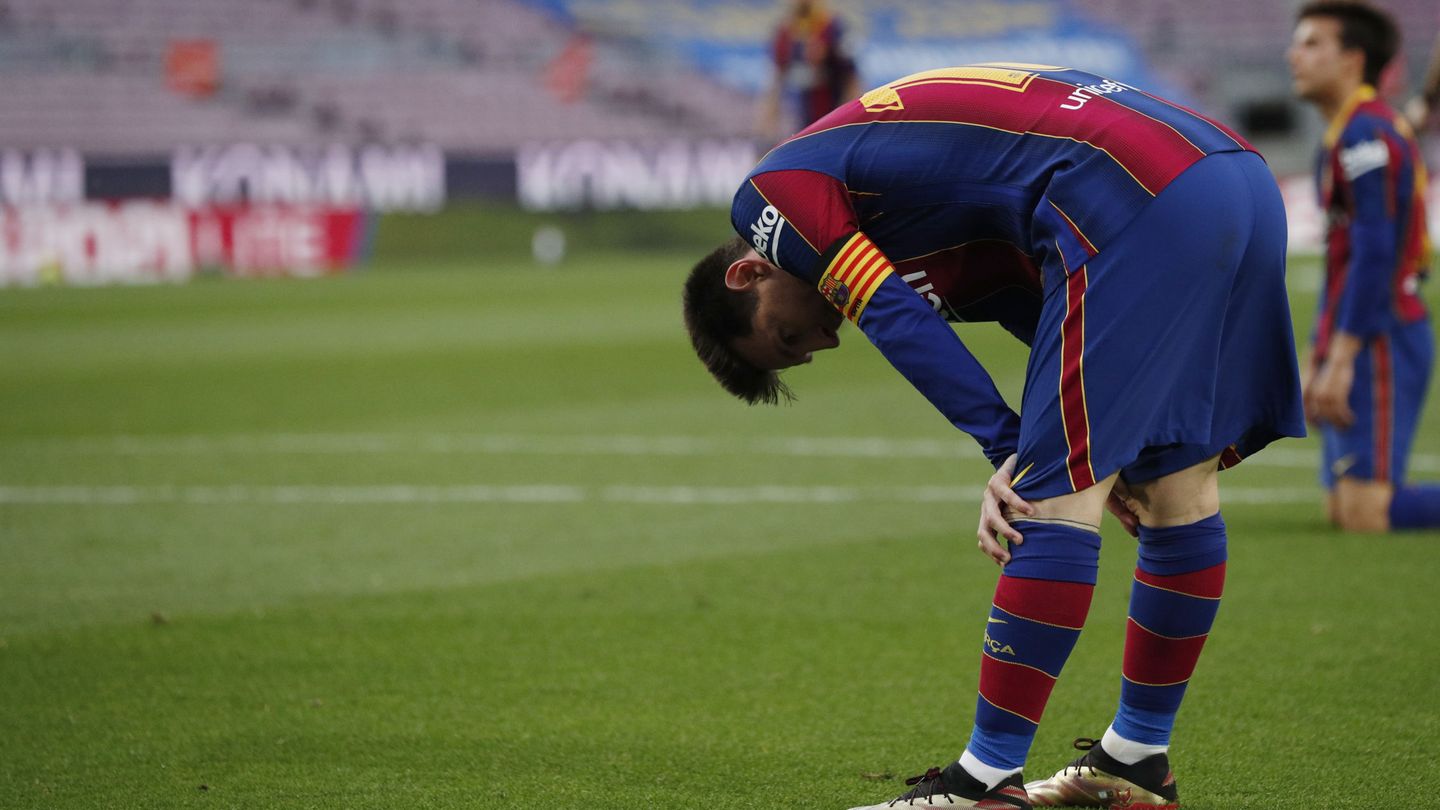 Messi, decepcionado al final del encuentro. (Reuters)