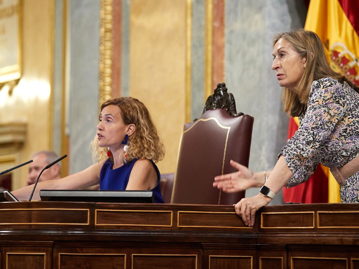 Foto:  La presidenta del Congreso, Meritxell Batet, y la vicepresidenta segunda del Congreso, Ana Pastor. (EFE/Miguel Osés)
