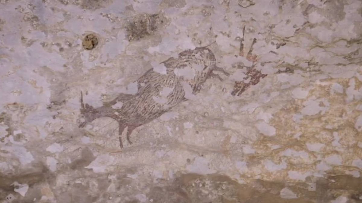 Descubren la pintura más antigua de la humanidad y es esta polémica cacería