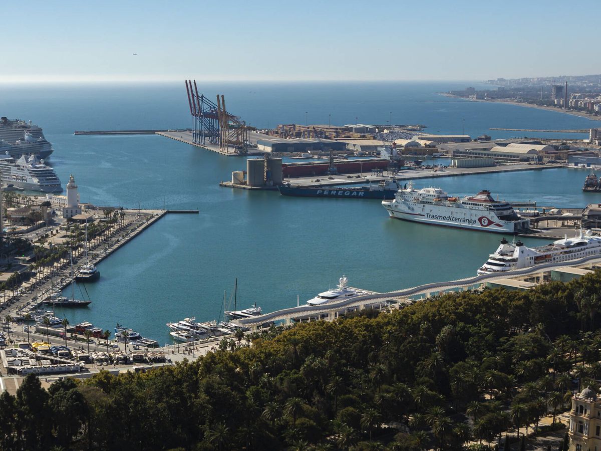 Foto: Vista del puerto de Málaga. (Autoridad Portuaria de Málaga)