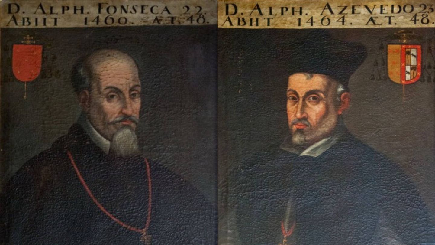 Retratos enfrentados de Alfonso I de Fonseca y su sobrino Alonso II de Fonseca y Acevedo. (Wikimedia)