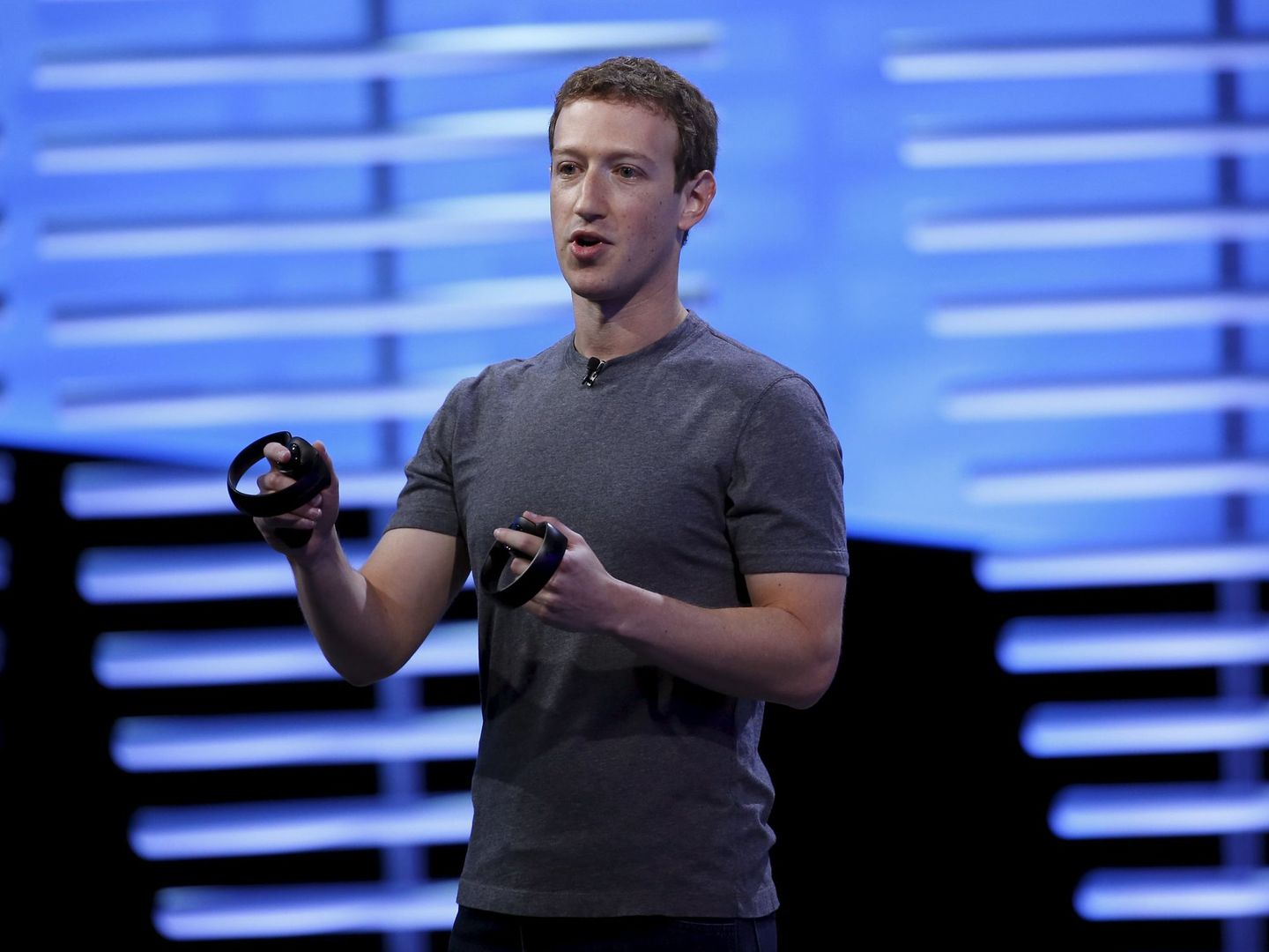Mark Zuckerberg, durante la presentación del Oculus Rift. (Reuters)