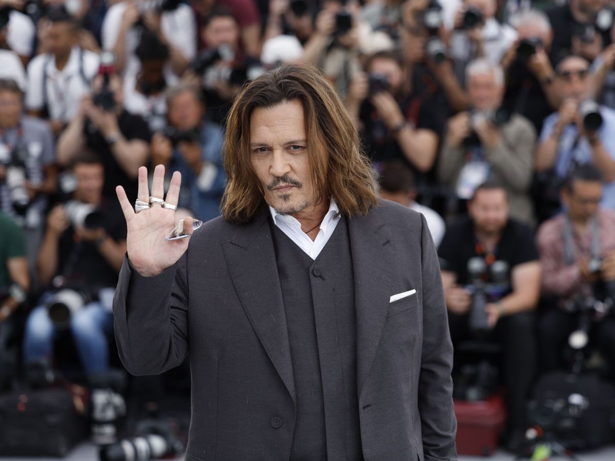 Foto: Johnny Depp, en la alfombra roja del Festival de Cannes. (EFE/EPA/Sebastien Nogier)