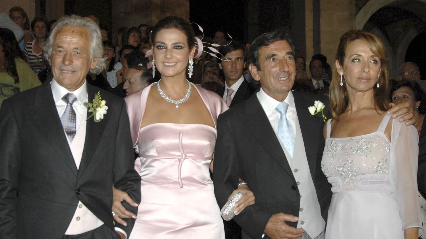Palomo Linares, Marina Danko, Dámaso González y su mujer Feli Tarruella de González.