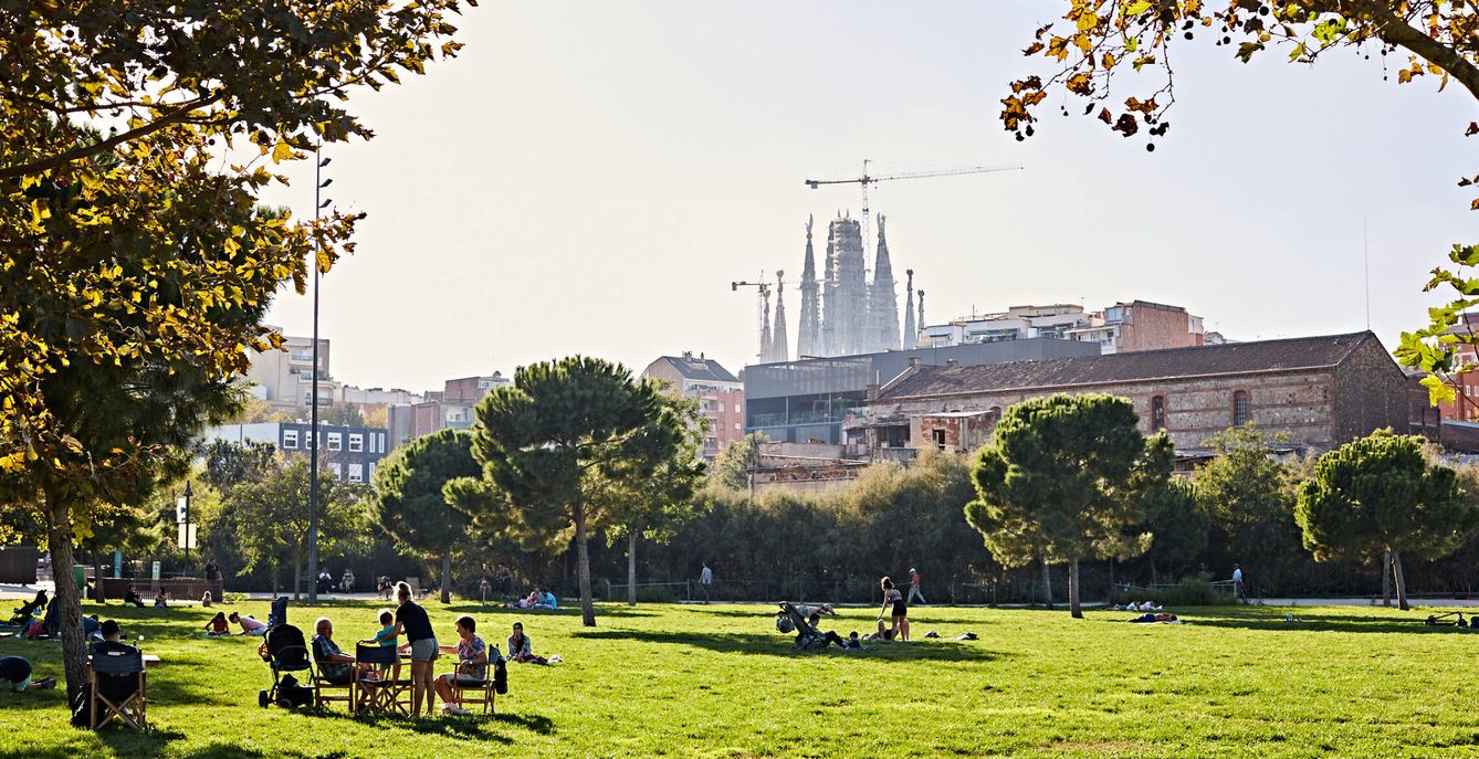 Vistas de la Sagrada Familia de Barcelona