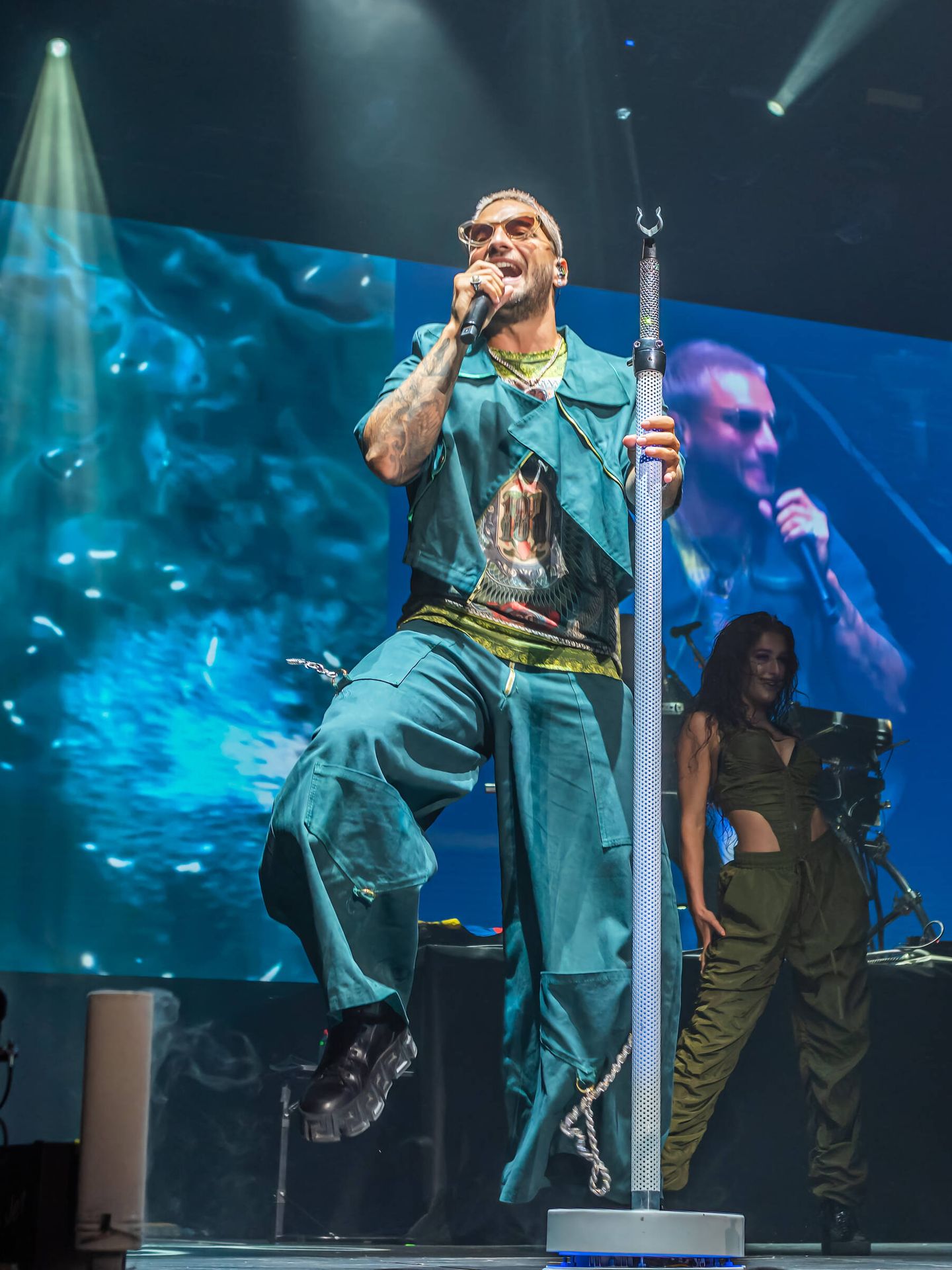 Maluma, en su concierto de Starlite 2022. (Cortesía)