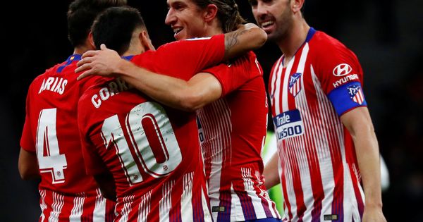 Foto: Los jugadores del Atlético de Madrid celebran un gol. (Reuters)