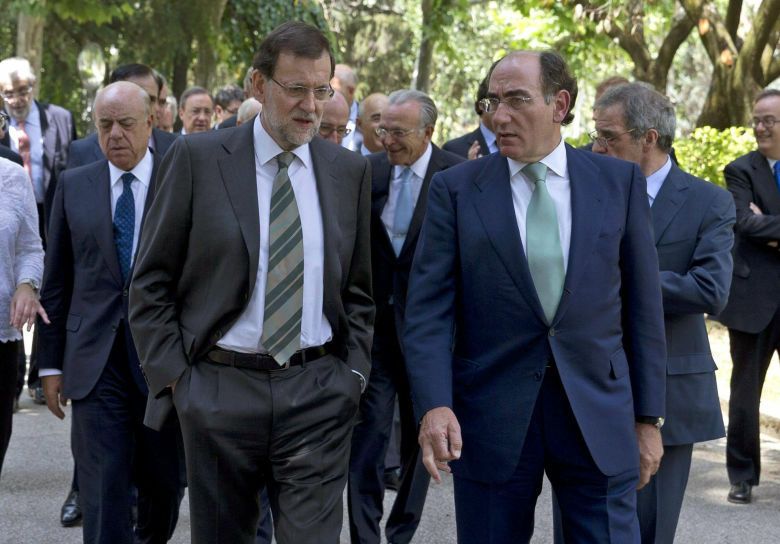 Mariano Rajoy con Ignacio Sánchez Galán (EFE)