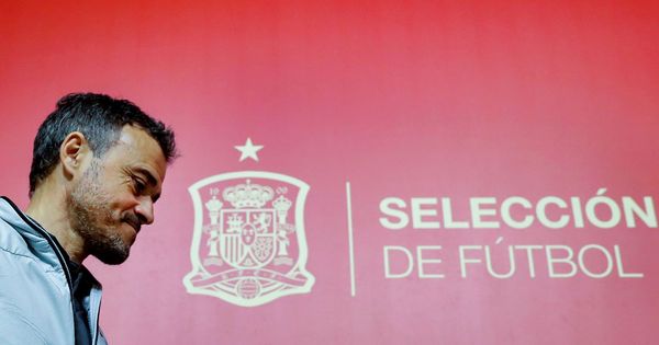 Foto: Luis Enrique, exseleccionador español de fútbol, tras una rueda de prensa. (EFE)