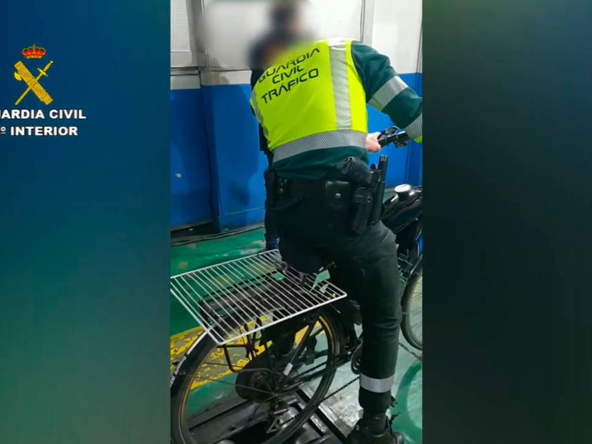 Foto: La Guardia Civil llevó la bicicleta a una estación de la ITV para analizarla