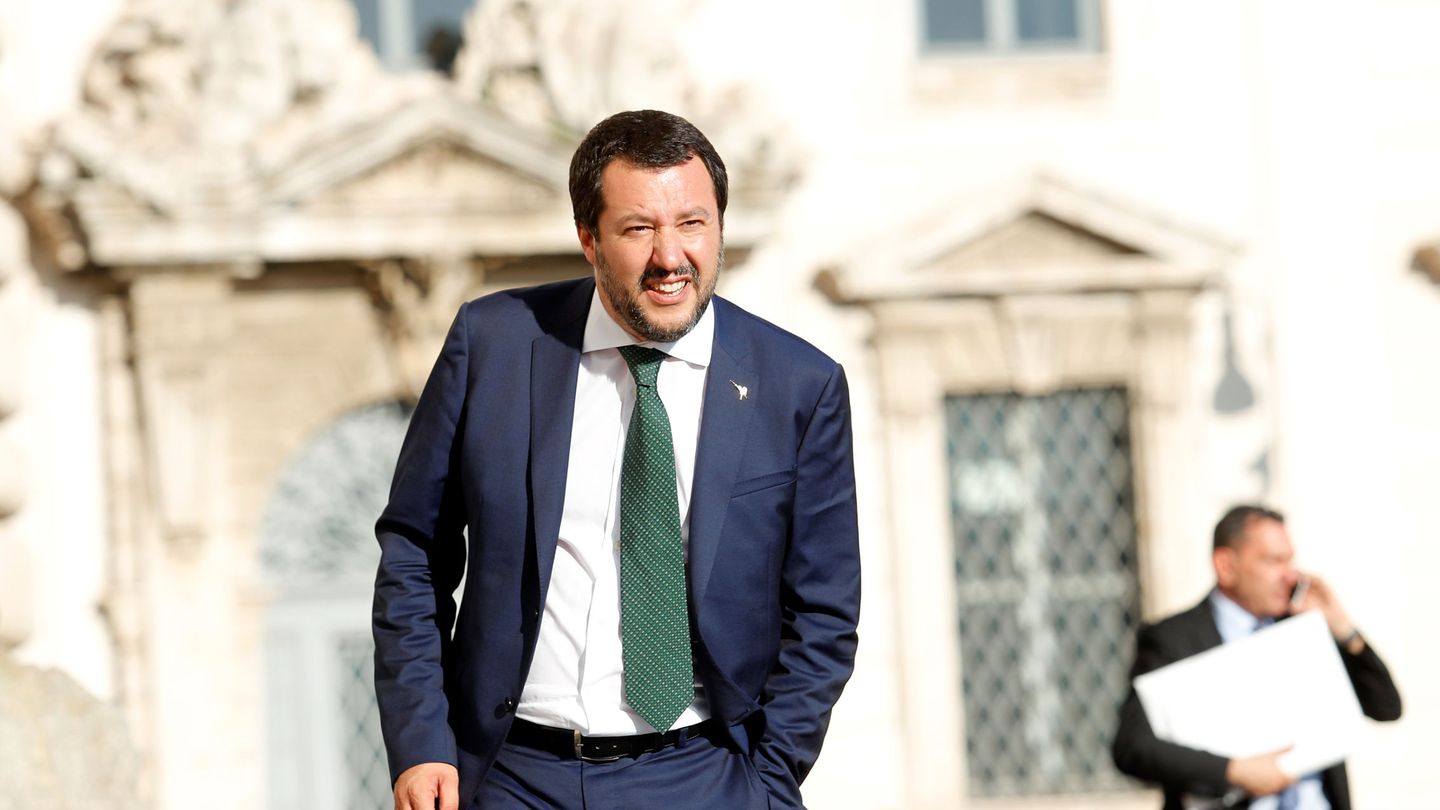 Matteo Salvini llega al Palacio del Quirinal en Roma, el 1 de junio de 2018. (Reuters)