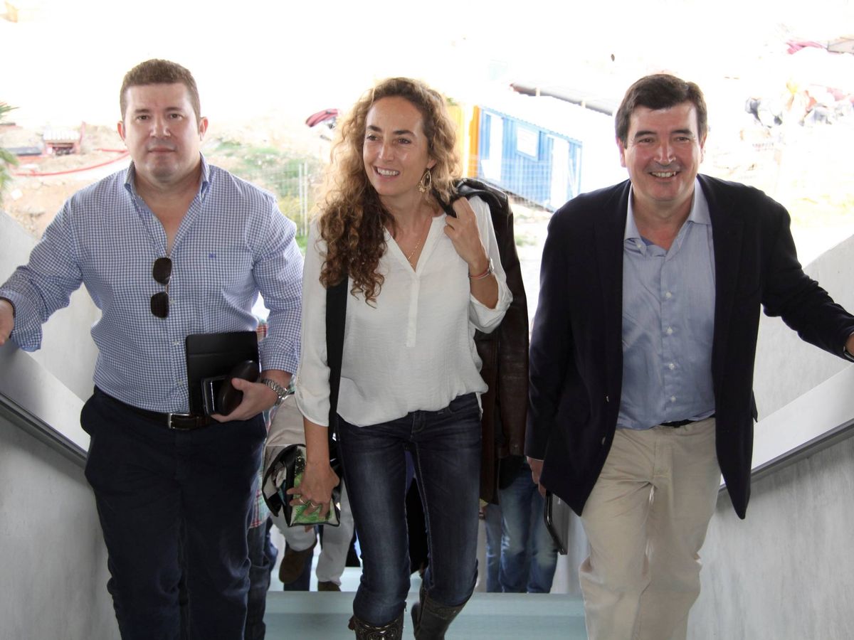 Foto: Emilio Argüeso (i), con Fernando Giner y Carolina Punset, cuando esta formaba parte de la dirección de Ciudadanos. (Cs)