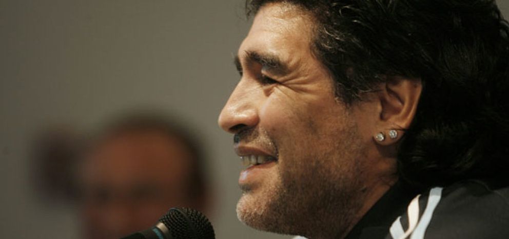 Foto: Maradona: "Mi nieto es 60 por ciento Maradona y 40 por ciento Agüero"