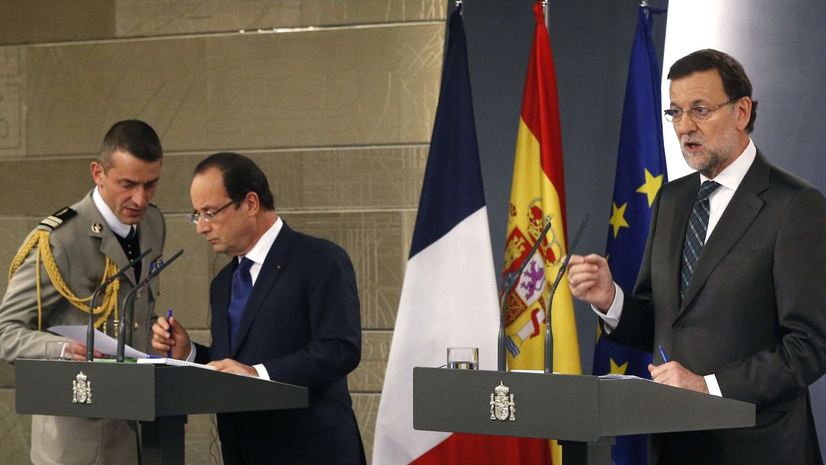 Rajoy pone ante Hollande el AVE a París como ejemplo frente a las nuevas fronteras