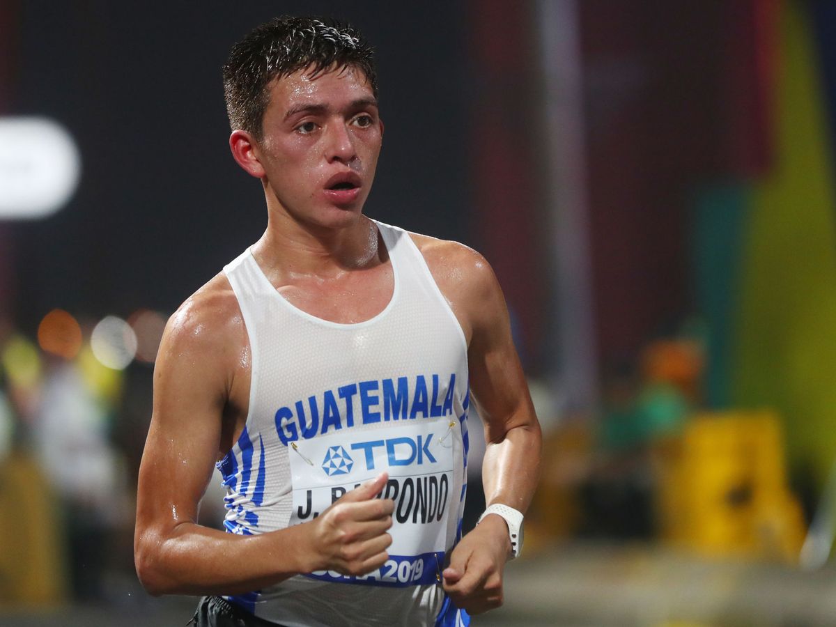 Foto: José Alejandro Barrondo, en el Mundial de atletismo de 2019. (Reuters/Ibraheem Al Omari)