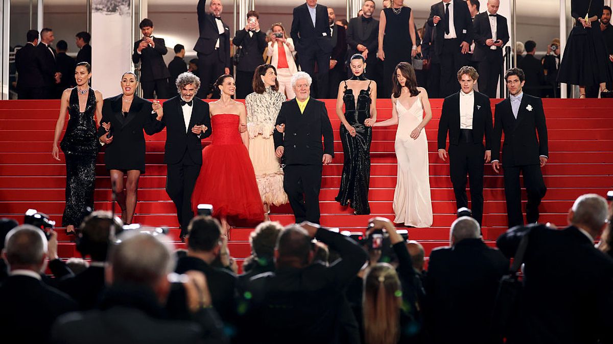 Aitana Sánchez-Gijón durante la alfombra roja de Cannes